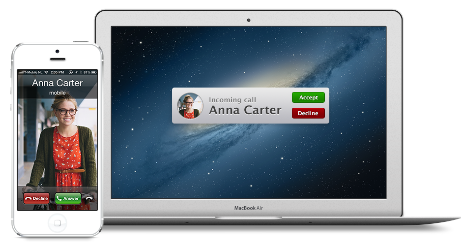 Handsfree calling with your Mac using bluetooth
